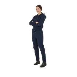 Pantaloni tear-away da donna con cerniera a tutta lunghezza Equestro Blazer marine Blu marino