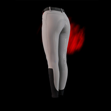 Pantaloni slim fit da donna Equestro Ridertechnology full grip Uccello beffardo Grigio Pantaloni slim fit da donna Equestro Ridertechnology full grip Uccello beffardo Grigio