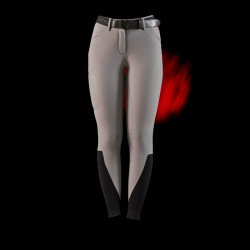 Pantaloni slim fit da donna Equestro Ridertechnology full grip Uccello beffardo Grigio Pantaloni slim fit da donna Equestro Ridertechnology full grip Uccello beffardo Grigio