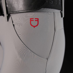 Pantaloni slim fit da donna Equestro Ridertechnology full grip Uccello beffardo Grigio Pantaloni slim fit da donna Equestro Ridertechnology full grip Uccello beffardo Grigio