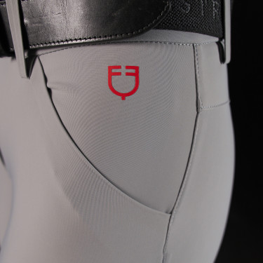 Pantaloni slim fit da donna Equestro Ridertechnology full grip Uccello beffardo Grigio Pantaloni slim fit da donna Equestro Ridertechnology full grip Uccello beffardo Grigio