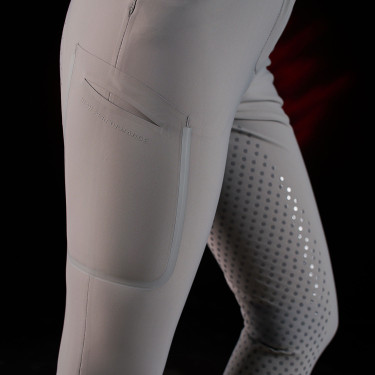 Pantaloni slim fit da donna Equestro Ridertechnology full grip Uccello beffardo Grigio Pantaloni slim fit da donna Equestro Ridertechnology full grip Uccello beffardo Grigio