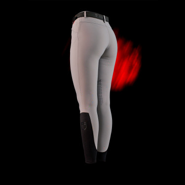 Pantaloni slim fit da donna Equestro Ridertechnology con cuciture termosaldate Uccello beffardo Grigio Pantaloni slim fit da donna Equestro Ridertechnology con cuciture termosaldate Uccello beffardo Grigio