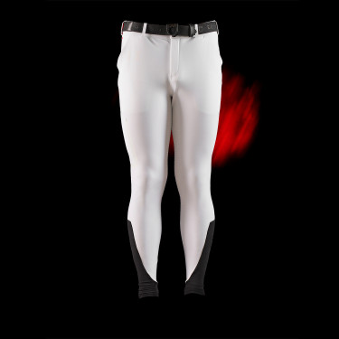Pantaloni Equestro slim fit uomo Ridertechnology full grip Bianco Pantaloni Equestro slim fit uomo Ridertechnology full grip Bianco