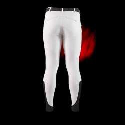 Pantaloni Equestro slim fit uomo Ridertechnology full grip Bianco Pantaloni Equestro slim fit uomo Ridertechnology full grip Bianco