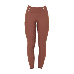 Leggings da donna con fodera in pile Equestro Noce / bianco antico Marrone Leggings da donna con fodera in pile Equestro Noce / bianco antico Marrone