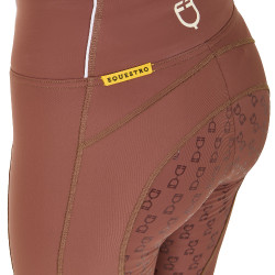 Leggings da donna con fodera in pile Equestro Noce / bianco antico Marrone Leggings da donna con fodera in pile Equestro Noce / bianco antico Marrone