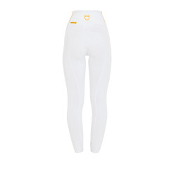Leggings da donna con fodera in pile Equestro Bianco