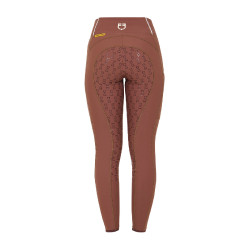 Leggings da donna con fodera in pile Equestro Noce / bianco antico Marrone Leggings da donna con fodera in pile Equestro Noce / bianco antico Marrone