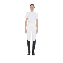Leggings da donna con fodera in pile Equestro Bianco