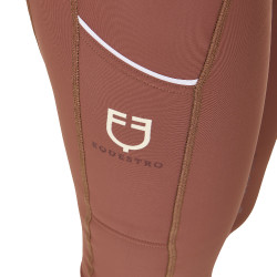 Leggings da donna con fodera in pile Equestro Noce / bianco antico Marrone Leggings da donna con fodera in pile Equestro Noce / bianco antico Marrone