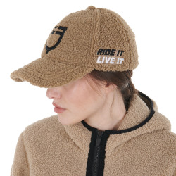 Cappellino Equestro unisex con inserto in mesh Incenso / nero