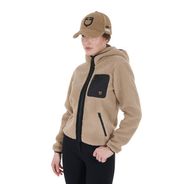 Cappellino Equestro unisex con inserto in mesh Incenso / nero