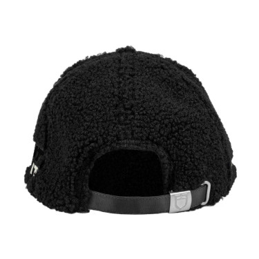 Cappellino Equestro unisex con inserto in mesh Nero / bianco antico
