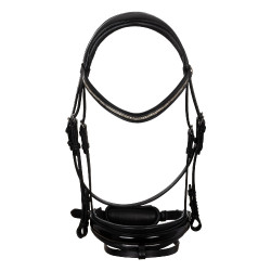 Briglia Olympia in cuoio di vitello Acavallo Nero