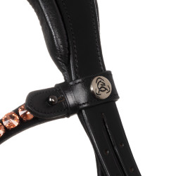 Briglia Ninfea in cuoio di vitello Acavallo Nero