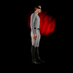 Base Layer uomo maniche lunghe Equestro Ridertechnology Uccello beffardo Grigio