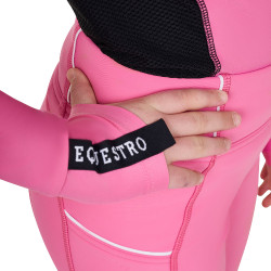 Maglia intima Equestro da allenamento a maniche lunghe per ragazza Rosa castello