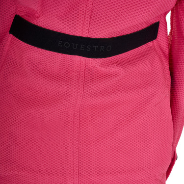 Giacca da concorso a tre bottoni da ragazza in mesh Equestro Caprifoglio Rosa Giacca da concorso a tre bottoni da ragazza in mesh Equestro Caprifoglio Rosa