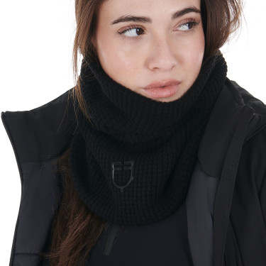 Scaldacollo in lana unisex Equestro Nero