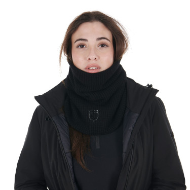 Scaldacollo in lana unisex Equestro Nero