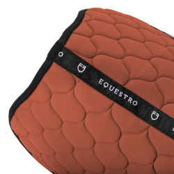 Tappeto da salto in tessuto tecnico trapuntato Equestro Sequoia Marrone
