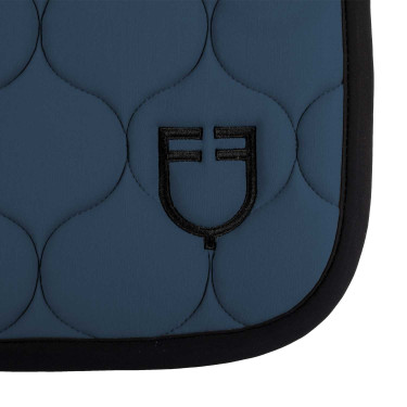 Tappeto da salto in tessuto tecnico trapuntato Equestro Mare di Bering Blu