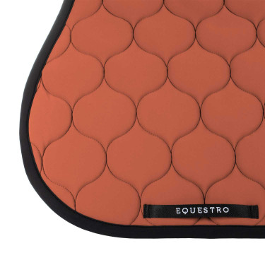 Tappeto da salto in tessuto tecnico trapuntato Equestro Sequoia Marrone