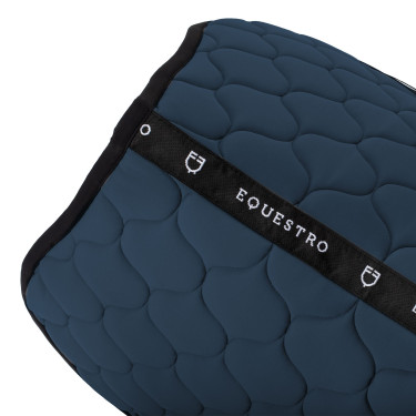 Tappeto da salto in tessuto tecnico trapuntato Equestro Mare di Bering Blu