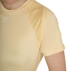 T-shirt tecnico da allenamento da donna taglio slim Equestro Soleil Arancione
