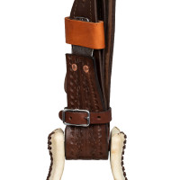 Finitura in rawhide 9002 della sella Pool Marrone