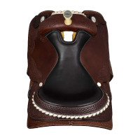 Finitura in rawhide 9002 della sella Pool Marrone
