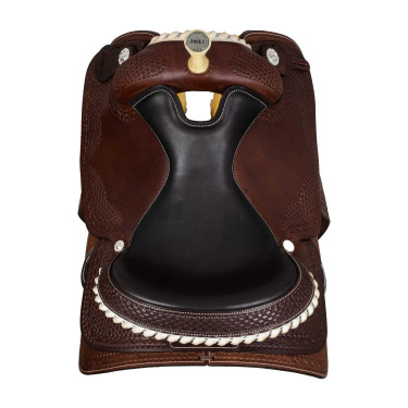 Finitura in rawhide 9002 della sella Pool Marrone