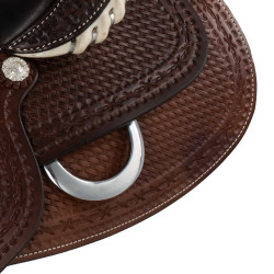 Finitura in rawhide 9002 della sella Pool Marrone