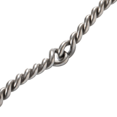 Morso in acciaio inox con imboccatura ritorta in filo di acciaio inox sottile Pool's