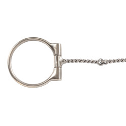 Morso in acciaio inox con imboccatura ritorta in filo di acciaio inox sottile Pool's