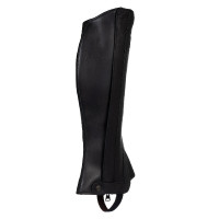 Mini chaps GP in pelle stretch Acavallo Nero