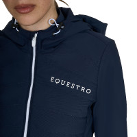 Piumino da donna in tessuto tecnico misto Equestro Blazer marine Blu marino