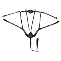 Pettorale anatomico a 5 punti Acavallo Nero