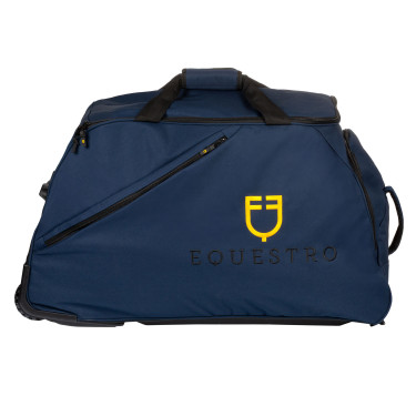 Sacca trolley con logo ricamato Equestro Blazer marine Blu marino Sacca trolley con logo ricamato Equestro Blazer marine Blu marino