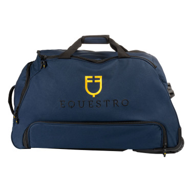 Sacca trolley con logo ricamato Equestro Blazer marine Blu marino Sacca trolley con logo ricamato Equestro Blazer marine Blu marino