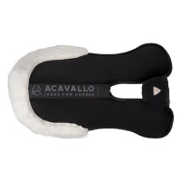 Ammortizzatore Piuma-FS WFS-FS con tasche in suede e rialzo anteriore Acavallo Nero / bianco