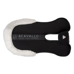 Ammortizzatore Piuma-FS WFS-FS con tasche in suede e rialzo anteriore Acavallo Nero / bianco