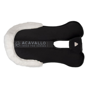 Ammortizzatore Piuma-FS WFS-FS con tasche in suede e rialzo anteriore Acavallo Nero / bianco