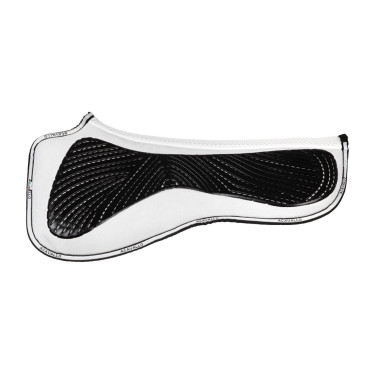 Ammortizzatore MF DS SW-3DS in suede con grip in gel piatto Acavallo Bianco
