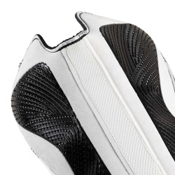 Ammortizzatore MF DS SW-3DS in suede con grip in gel piatto Acavallo Bianco