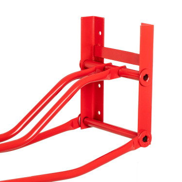 Portasella da parete pieghevole per sella inglese Umbria Equitazione Rosso