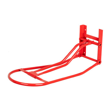 Portasella da parete pieghevole per sella inglese Umbria Equitazione Rosso