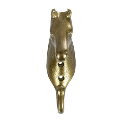 Gancio Portabriglia Testa di Cavallo in Alluminio Colorato Umbria Equitazione Oro