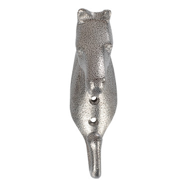 Gancio Portabriglia Testa di Cavallo in Alluminio Colorato Umbria Equitazione Grigio